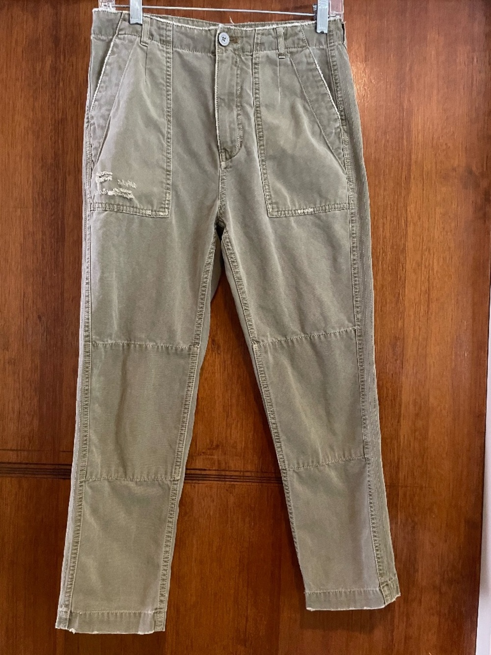 Anthropologie Khaki Pants, Size 2 - Distressed